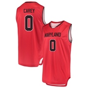 Donald Carey Replica Red Men's Maryland Terrapins Performance Basketball Jersey