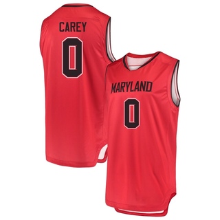 Donald Carey Replica Red Men's Maryland Terrapins Performance Basketball Jersey